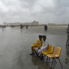 Playa de Clifton en Karachi, Pakistán. 2008